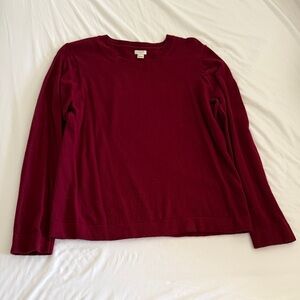 J. Crew Women's Deep Red Sweatshirt